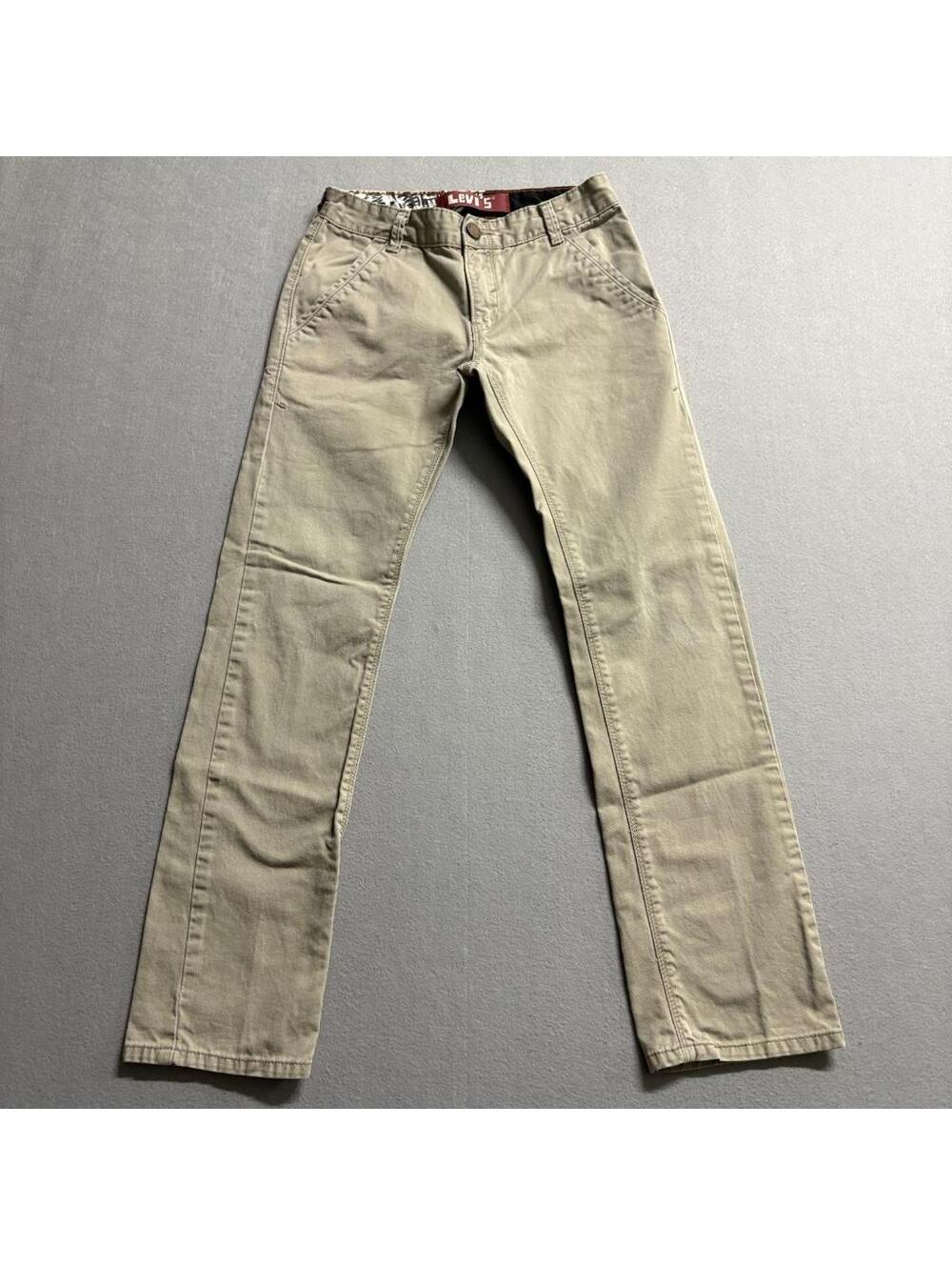 Levi's 511 Skinny Chino Pants Boys Size 16 Regular 28x28 Tan Khaki Cotton